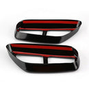 2 Pcs Car Stainless Steel High Temperature Resistance Anti-Rust Black Exhau
