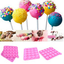 20 Sticks Cake Mould Silicone Lollipop Chocolate Mold Baking Tray Tool BX