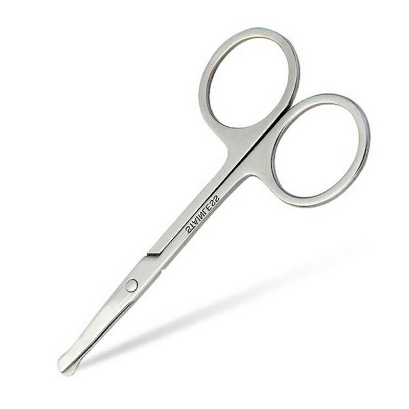 makeup scissors small nose hair cut manicure make-up eyebrow with round&lJ Hw