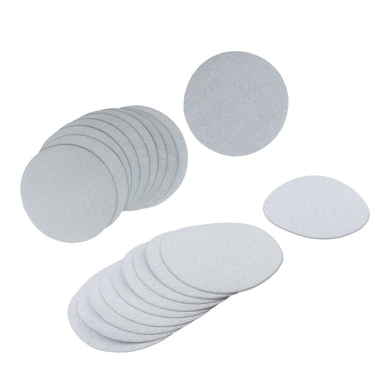 20 x 5inch Sand Disk Polish Grind Pad White Sandpaper Sheet 320Grit 600Grit