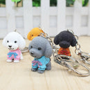 Cartoon Cute Dogs Keychains Pendant Key Rings Women Bag Car Metal Key Chain GiTE