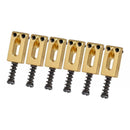 Pack of 6 Rectangle Guitar Bridge Saddles Zinc Alloy for ST Electric Guitar