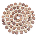 Hollow Bamboo Trivets Wood Trivets for Table  for Kitchen Dia 22cm