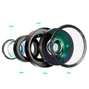 0.45X Super Wide Angle Lens & 15X Macro Lens 2 in 1 for Mobile Phone Camera