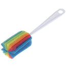 Washing Sponge Cleaning Brush Scrubber With Handle Cleaning Utensils Bru%!