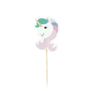 24X handmade head cupcake toppers crown heart cake party supplies BX