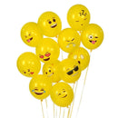 100x Round Balloons Multi Kinds  Smile Face Party Latex Balloons MO