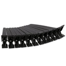 12pcs Black Matte Hairdressing Salon Sectioning Clips Clamps Hair Grips Tool