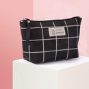 Printed Cosmetic Bag Canvas Purse Zip Makeup Wash Storage Pouch (Style 4) A