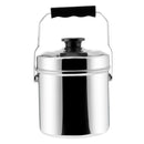 Loop Handle Cooking Pot Cans Dual Layer Mess Tin Pan Stove Lunch Box 12 cm