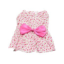 Pet Dog Cat Floral Dress Skirt Puppy Costume Apparel Clothes Party Pink S