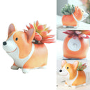 Cartoon Corgi Dog Decoration Craft Succulent Flower Pots Office Animal Shaped