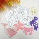 5pcs Marine Life Metal Cutting Dies Stencil DIY Scrapbooking Embossing Craft