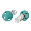 5pcs Infant Baby Wooden Pacifier Suspender Metal Soother Dummy Nipple