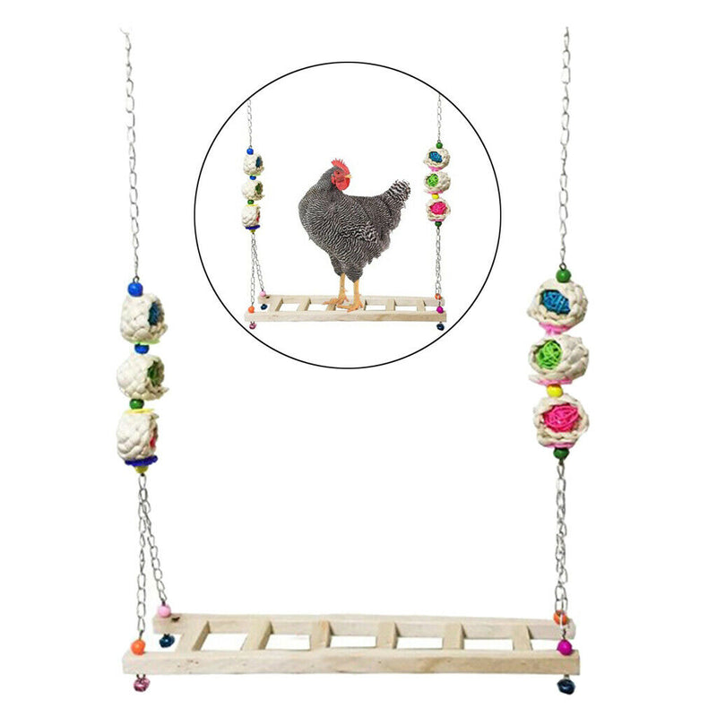 Chicken Ladder Perch Funny Chicken Hens Large Birds Parrots Conure Ladder-B