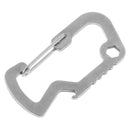 Survival Multi Tools Carabiner Key Chain Keyring Travel Bottle Opener Cap3c