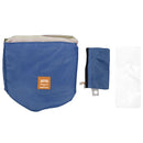 Large Capacity Round Make-up Toilet Bag Drawstring Deep Blue 23x17cm