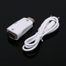 HDMI Male to VGA Female Converter Box Adapter With Audio Cable 1080P HDTV