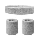 9x Fitness Gym Exercise Basketball Sweatband Set Lightweight Wristband Headband