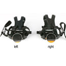 1 Pair Mountain Road Bike Fixed Gear Bicycle Pedals with Toe Clips Straps