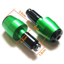 Universal 22mm 7/8" Handlebar Grips End Plug Grip Ends Cap Motorcycle Green