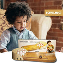 Wooden Mini Bowling Family Interactive Toys Set Entertainment Finger Board Game
