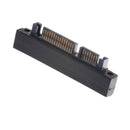 Black SATA 7+15 Pin 22 Pin Male to 22 Pin Female Right Angle Convertor*Adapte ES