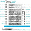 1X(Eyeglass Repair Kit With 25Pcs Precision Eyeglass Screwdriver Set And 10