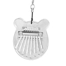 Portable Acrylic Kalimba 8 Keys Finger Piano Mbira Pendant Gift Xmas Present