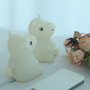 Silicone Cow LED Touch Sensor Night Light Kids Bedroom Lamp 7 Colors Lights