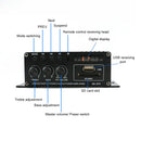 Surround Sound  Audio Sound Speaker Amplifier Bluetooth 12V FM USB