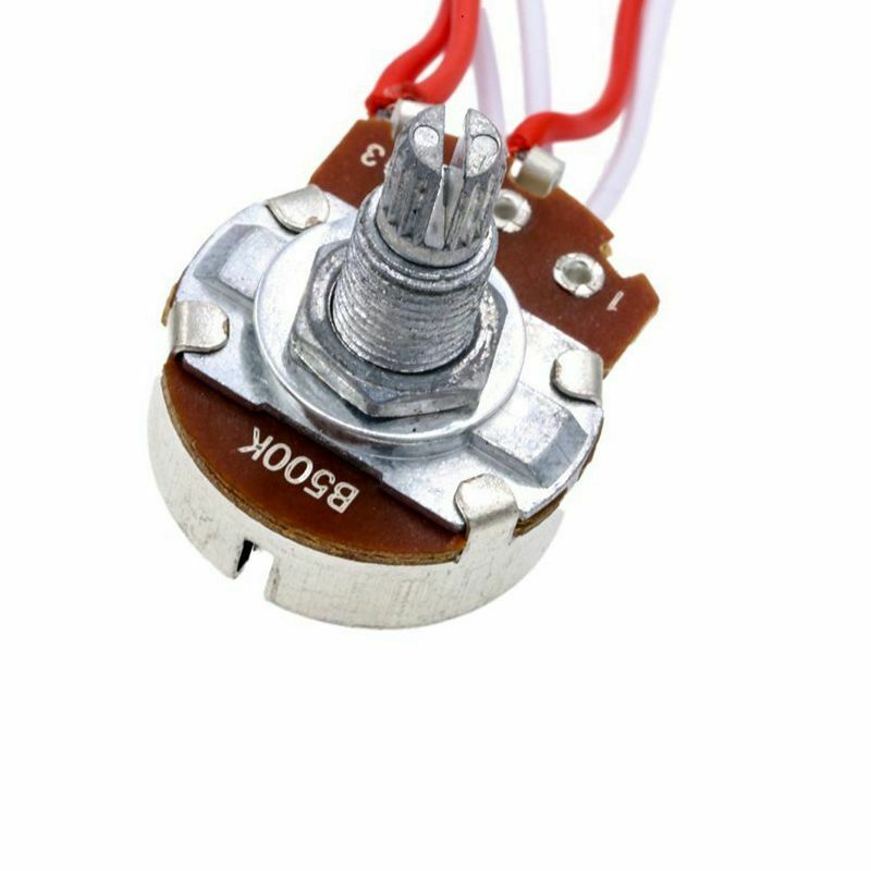 Electric Guitar Wiring Kit 1 Volume 1 Tone 3 Toggle Switch 500K Pots Jack 1