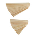 20pcs Smooth Unfinished Wood Slices Rectangle Board for Modelling Material