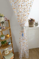 Colorful Dots Voile Organdy Curtain Window Sheer Drapes Divider Panel Coffee