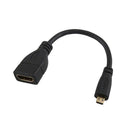 15cm Micro HDMI D Male To HDMI A Female Adapter Connector Converter Cable