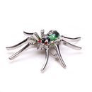 4pcs Dazzling Spider Brooch Crystal Rhinestone Animal Pins Wedding Jewelry