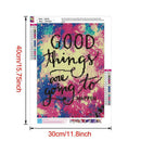 5D DIY Full Drill Diamond Painting Starry Sky Words Embroidery Kit (W019)