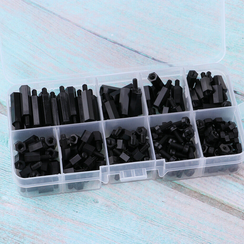 180Pcs M3 Male Female Hex Nylon Spacer Standoffs Prototyping Accessories for RC
