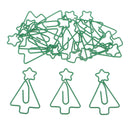 12pcs Xmas Tree Metal Bookmarks Office Book File Documents Paper Card Clip