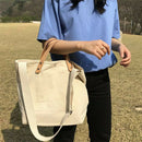 New Simple Wild Big Bag Ins Canvas Large Capacity Handbag Casual Shoulder S