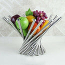 Creative Collapsible Stainless Steel Fruit Bowl Kitchen & Dinning Table Dec