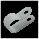 100 Pcs White Plastic Clip Clamp Fastener for 10mm Cable Wire Hose