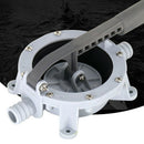 Boat Manual Hand Bilge Waste Water Transfer Pump Diaphragm Self-priming, White