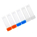 6Pcs /set Clear Tube Plastic Bead Storage Organizer Containers 55mm long