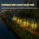 Leaves Shape Ground Insert IP65 Waterproof Landscape Lawn LED Solar Lights Iron