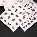 50pcs Mixed Flower Nail Art Transfers Stickers Manicure Tips Decals Decoration