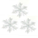 3pcs Christmas White Snowflake Windows Party Xmas Trees Hanging Decor (15cm