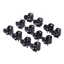 100pcs/bag Black Plastic Mini Hairpin Hair Claws Clip Clamp for Ladies 6 Claw