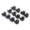 100pcs/bag Black Plastic Mini Hairpin Hair Claws Clip Clamp for Ladies 6 Claw