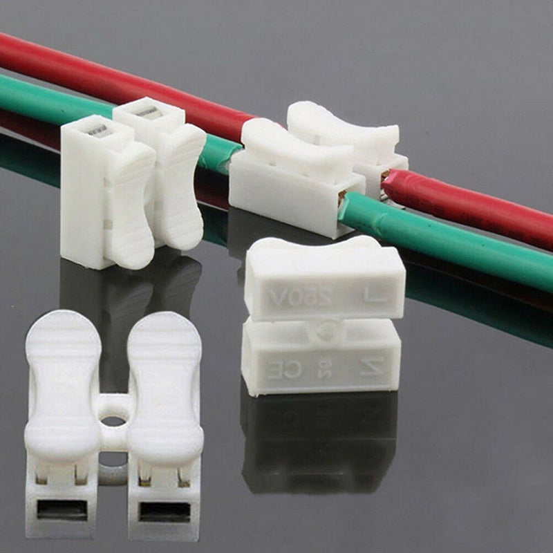30x Electrical Cable Connectors Quick Splice Lock Wire Terminals Self LockiD Gw
